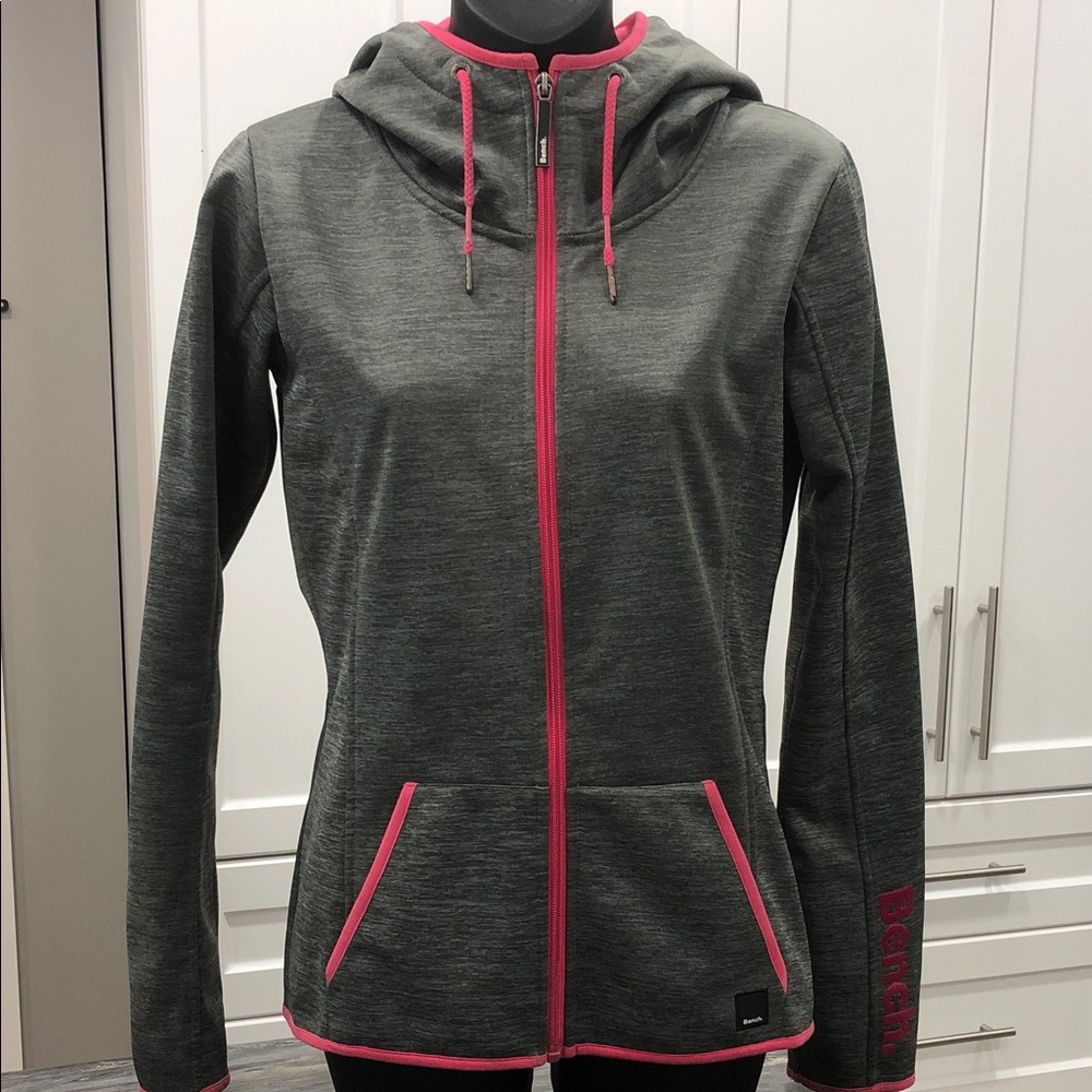 Bench Fleece Lined Hooded Jacket – Heather Gray – Women’s Small or Girls 14-16